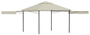 Sjenica s dvostrukim produžnim krovom 3x3x2,75 m krem 180g/m² - Krema / N/A