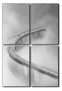 Slika na platnu - Most u magli - pravokutnik 7275QE (90x60 cm)
