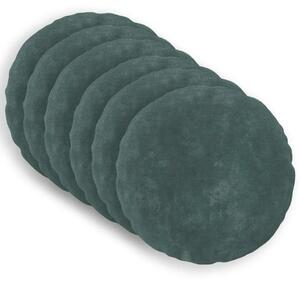 Presvlaka za jastuk 6 pcs HEERLEN Morska plava Ø 40 cm - Morsko plava Ø 40 cm 6