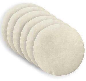 Presvlaka za jastuk 6 pcs HEERLEN Krem Ø 40 cm Mikrofibra Flis - Krem Ø 40 cm 6