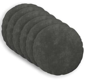 Presvlaka za jastuk 6 pcs HEERLEN Antracit Ø 40 cm - Antracit Ø 40 cm 6