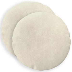 Presvlaka za jastuk 2 pcs HEERLEN Krem Ø 30 cm Mikrofibra Flis - Krem Ø 30 cm 2