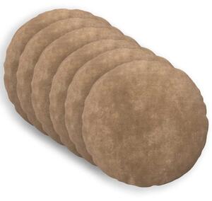 Presvlaka za jastuk 6 pcs HEERLEN Sivosmeđa Ø 40 cm - Sivosmeđa Ø 40 cm 6