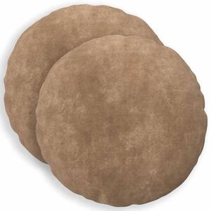 Presvlaka za jastuk 2 pcs HEERLEN Sivosmeđa Ø 30 cm - Sivosmeđa Ø 30 cm 2