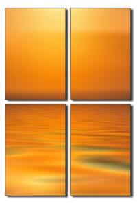 Slika na platnu - Mirno more na zalasku sunca - pravokutnik 7280E (90x60 cm)
