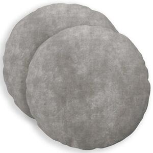 Presvlaka za jastuk 2 pcs HEERLEN Svjetlosiva Ø 30 cm - Svjetlosiva Ø 30 cm 2