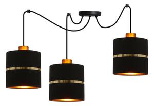 Luster na sajli ASSAM 3xE27/60W/230V crna