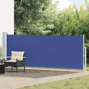Uvlačiva bočna tenda za terasu 140 x 500 cm plava - Plava / 140 x 500 cm