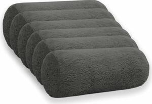 Presvlaka za jastuk 6 pcs HEERLEN Tamnosiva Ø 15 x 40 cm Bouclé - Tamnosiva Ø 15 x 40 cm 6