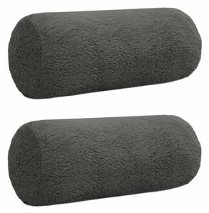 Presvlaka za jastuk 2 pcs HEERLEN Tamnosiva Ø 15 x 40 cm Bouclé - Tamnosiva Ø 15 x 40 cm 2