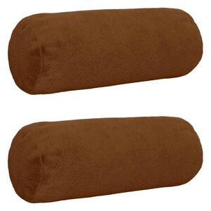 Presvlaka za jastuk 2 pcs HEERLEN Svijetlosmeđa Ø 15 x 40 cm - Svjetlosmeđa Ø 15 x 40 cm 2