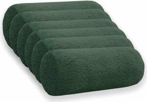 Presvlaka za jastuk 6 pcs HEERLEN Tamnozelena Ø 15 x 40 cm - Tamnozelena Ø 15 x 40 cm 6