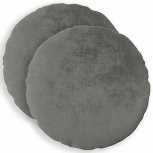 Presvlaka za jastuk 2 pcs HEERLEN Tamnosiva Ø 60 cm Flanel - Tamnosiva Ø 60 cm 2
