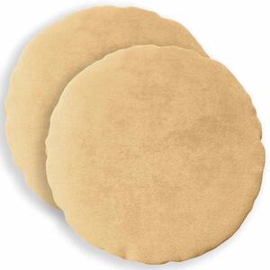 Presvlaka za jastuk 2 pcs HEERLEN Sivosmeđa Ø 60 cm Flanel - Sivosmeđa Ø 60 cm 2