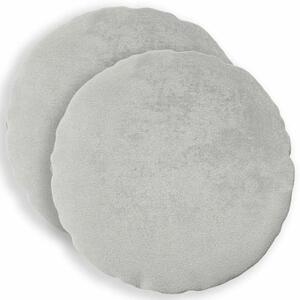 Presvlaka za jastuk 2 pcs HEERLEN Svjetlosiva Ø 60 cm Flanel - Svjetlosiva Ø 60 cm 2