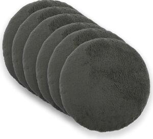 Presvlaka za jastuk 6 pcs HEERLEN Tamnosiva Ø 40 cm Bouclé - Tamnosiva Ø 40 cm 6