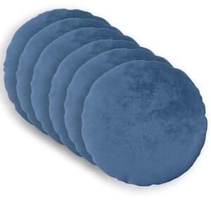 Presvlaka za jastuk 6 pcs HEERLEN Svjetloplava Ø 30 cm Flanel - Svjetloplava Ø 30 cm 6