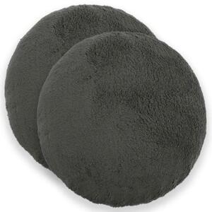 Presvlaka za jastuk 2 pcs HEERLEN Tamnosiva Ø 30 cm Bouclé - Tamnosiva Ø 30 cm 2