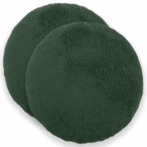 Presvlaka za jastuk 2 pcs HEERLEN Tamnozelena Ø 30 cm Bouclé - Tamnozelena Ø 30 cm 2