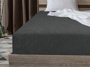 Frotirna plahta MOLTON antracitna 90 x 200 cm