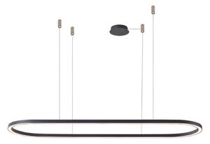 Azzardo AZ5055 - LED Prigušivi luster na sajli ELENA LED/50W/230V 120 cm crna