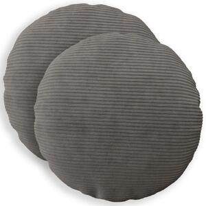 Presvlaka za jastuk 2 pcs HEERLEN Tamnosiva Ø 30 cm Kord - Tamnosiva Ø 30 cm 2