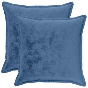 Presvlaka za jastuk 2 pcs HOUTEN Svjetloplava 55 x 55 cm Flanel - Svjetloplava 55 x 55 cm 2