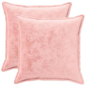 Presvlaka za jastuk 2 pcs HOUTEN Ružičasta 55 x 55 cm Flanel - Ružičasta 55 x 55 cm 2