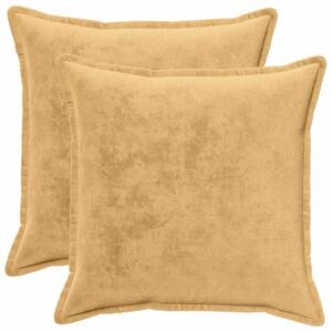 Presvlaka za jastuk 2 pcs HOUTEN Sivosmeđa 55 x 55 cm Flanel - Sivosmeđa 55 x 55 cm 2
