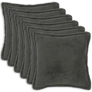 Presvlaka za jastuk 6 pcs HOUTEN Tamnosiva 60 x 60 cm Bouclé - Tamnosiva 60 x 60 cm 6