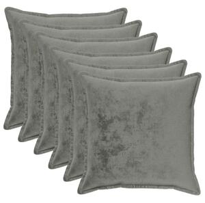 Presvlaka za jastuk 6 pcs HOUTEN Tamnosiva 60 x 60 cm Flanel - Tamnosiva 60 x 60 cm 6