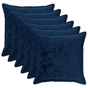 Presvlaka za jastuk 6 pcs HOUTEN Mornarsko plava 55 x 55 cm - Modra 55 x 55 cm 6