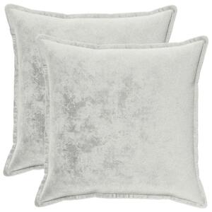 Presvlaka za jastuk 2 pcs HOUTEN Svjetlosiva 55 x 55 cm Flanel - Svjetlosiva 55 x 55 cm 2