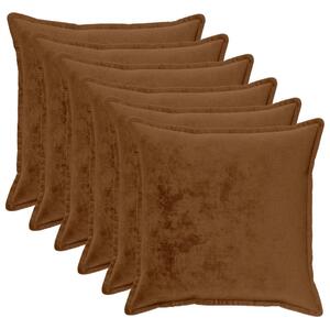 Presvlaka za jastuk 6 kom. HOUTEN Svijetlosmeđa 55 x 55 cm - Svjetlosmeđa 55 x 55 cm 6