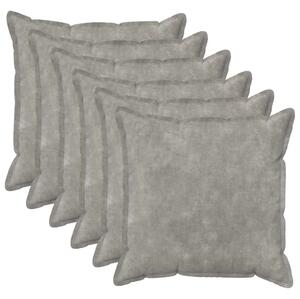 Presvlaka za jastuk 6 pcs HOUTEN Svjetlosiva 55 x 55 cm - Svjetlosiva 55 x 55 cm 6