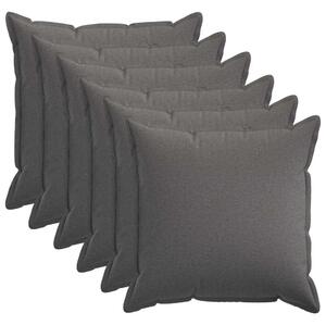 Presvlaka za jastuk 6 pcs HOUTEN Svjetlosiva 55 x 55 cm - Svjetlosiva 55 x 55 cm 6