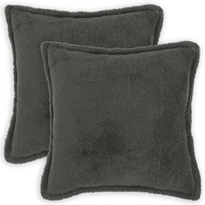 Presvlaka za jastuk 2 pcs HOUTEN Tamnosiva 60 x 60 cm Bouclé - Tamnosiva 60 x 60 cm 2