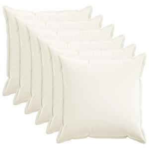 Presvlaka za jastuk 6 pcs HOUTEN Bijela 60 x 60 cm Umjetni lan - Bijela 60 x 60 cm 6