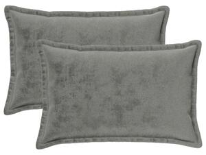 Presvlaka za jastuk 2 pcs HOUTEN Tamnosiva 50 x 80 cm Flanel - Tamnosiva 50 x 80 cm 2