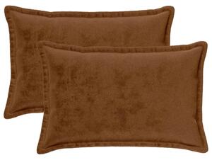 Presvlaka za jastuk 2 pcs HOUTEN Svijetlosmeđa 50 x 80 cm - Svjetlosmeđa 50 x 80 cm 2