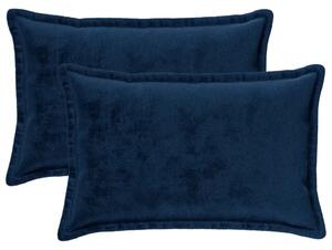 Presvlaka za jastuk 2 pcs HOUTEN Mornarsko plava 50 x 80 cm - Modra 50 x 80 cm 2