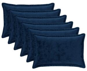 Presvlaka za jastuk 6 pcs HOUTEN Mornarsko plava 50 x 80 cm - Modra 50 x 80 cm 6
