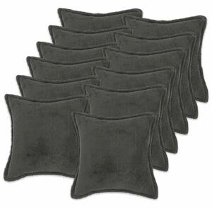 Presvlaka za jastuk 12 pcs HOUTEN Tamnosiva 50 x 50 cm Bouclé - Tamnosiva 50 x 50 cm 12