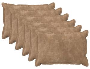Presvlaka za jastuk 6 pcs HOUTEN Sivosmeđa 30 x 50 cm - Sivosmeđa 30 x 50 cm 6