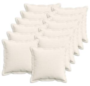 Presvlaka za jastuk 12 kom. HOUTEN Krem 50 x 50 cm Kord - Krem 50 x 50 cm 12