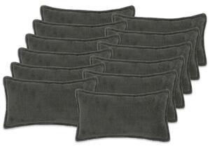 Presvlaka za jastuk 12 kom. HOUTEN Tamnosiva 40 x 80 cm Bouclé - Tamnosiva 40 x 80 cm 12
