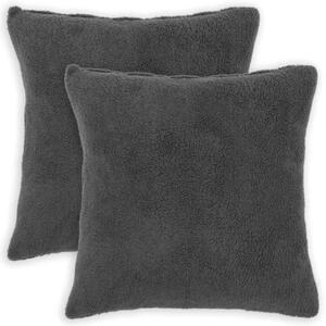 Presvlaka za jastuk 2 pcs HEERLEN Tamnosiva 70 x 70 cm Bouclé - Tamnosiva 70 x 70 cm 2