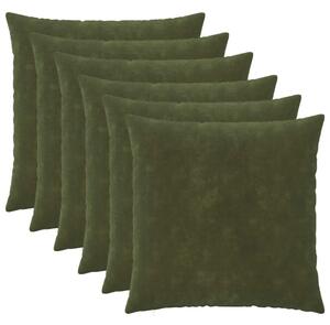Presvlaka za jastuk 6 pcs HEERLEN Zelena 55 x 55 cm - Zelena 55 x 55 cm 6
