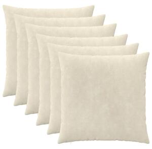 Presvlaka za jastuk 6 pcs HEERLEN Krem 55 x 55 cm - Krem 55 x 55 cm 6
