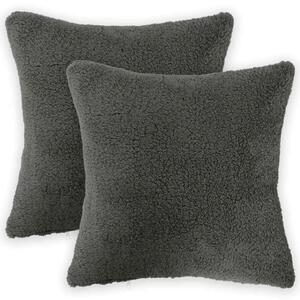 Presvlaka za jastuk 2 pcs HEERLEN Tamnosiva 30 x 30 cm Bouclé - Tamnosiva 30 x 30 cm 2